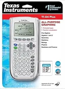 Texas Instruments Ti-84 Plus Graphing Calculator, White