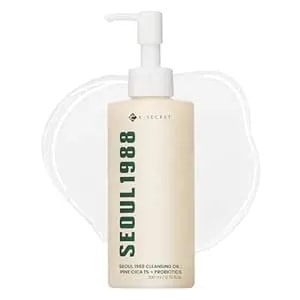 K-Secret Seoul 1988 Cica Cleansing Oil – Deep Pore Cleansing & Gentle Exfoliation - Daily Oil Cleanser For Sensitive Skin - Korean Skincare, 200ml / 6.76 Fl Oz
