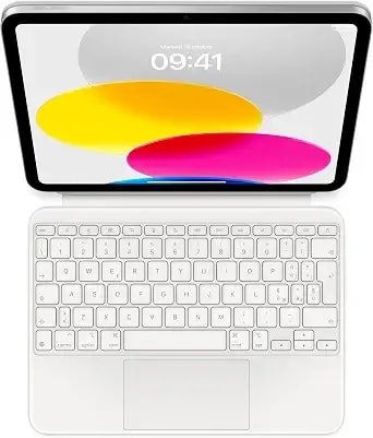 Apple Magic Keyboard Folio: Ipad Keyboard And Case For Ipad (10th Generation), Detachable Two-Piece Design That Attaches Magnetically, Built-In Trackpad, Italian – White