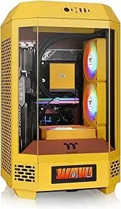 Thermaltake Tower 250 Mitx Mini Tower; 2x120mm Ct Fans Included; 360mm Radiator Support; 360mm Gpu Clearance; Dual Chamber; Butter Caramel; Ca-1z9-00smwn-00