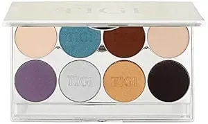Tigi Cosmetics High Density Eyeshadow Palette, Midnight Black, 0.9 Ounce