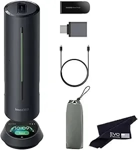 insta360 Wave Wireless Conference Speakerphone With Ai Recording Suite, Graphite Black