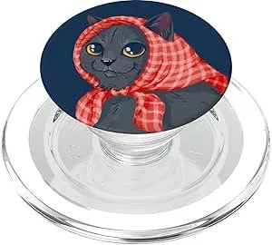 Popsockets Phone Grip – Cat Popsocket - Abuela Cat Popsockets Popgrip For Magsafe