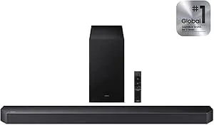 Samsung Q-Series Soundbar, Hw-q600f 3.1.2ch Soundbar, With Wireless Subwoofer, Dolby Audio/Dts Virtual:X, Q-Symphony & Game Pro Mode