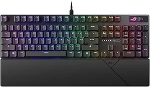 Asus Rog Strix Scope Ii X Wired Usb Mechanical Gaming Keyboard – 100% Full-Size, Hot Swappable Pre-Lubed Rog Nx Snow v2 Linear Switches, Pbt Keycaps, Rgb, Pc/Mac Support - Black