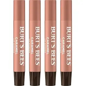 Burt'S Bees Shimmer Lip Tint Set, Mothers Day Gifts, Tinted Lip Balm Stick, Moisturizing For All Day Hydration With Natural Origin Glowy Pigmented Finish & Buildable Color, Caramel (4-Pack)