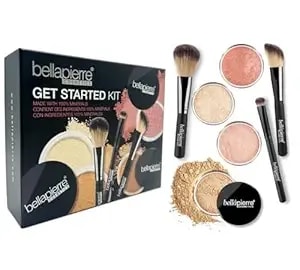 Bellapierre Get Started Kit - Includes 2 Mineral Foundations, 1 Blush, & 1 Bronzer - Mineral Makeup Essentials - Non-Toxic And Paraben Free - Oil And Cruelty Free - Long Lasting Formulas – Medium