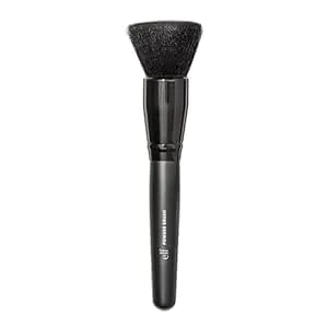 E.L.F. Powder Brush, Versatile Makeup Brush For Powder Or Blush, Creates A Sculpted Look, Made With Synthetic Bristles, Vegan & Cruelty-Free