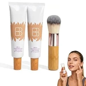 Bb Blur Tinted Moisturizer Broad Spectrum Spf 30 – Tinted Sunscreen Bb Cream Concealer, Medium Buildable Coverage With Natural Lightweight Matte Finish, Vegan & Cruelty Free (2pc)