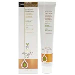 One 'N Only Permanent Hair Color - Permanent Hair Dye Made With Argan Oil - Delivers Rich, Accurate Tones With Gray Coverage - Improves Moisture & Elasticity - 7nn Rich Natural Medium Blonde (3 Oz)