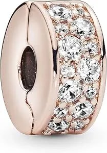 Pandora Clear Pavé Clip Charm Bracelet Charm Moments Bracelets - Stunning Women'S Jewelry - Gift For Women In Your Life - Made Rose & Cubic Zirconia