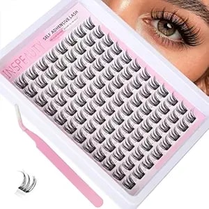 Self Adhesive Eyelashes Manga Eyes Style Wispy No Glue Needed Self Adhesive Lash Clusters Reusable Press On Lashes 12mm False Eyelashes Cupid'S Love By Inspeauty