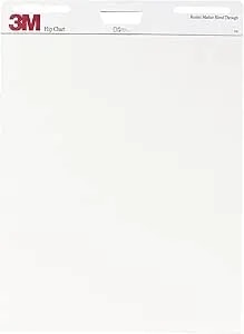 Post-It 3m 570 Flip Chart, 25 X 30-Inches, White, 40-Sheets/Pad