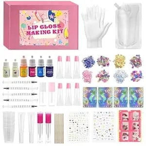 Lip Gloss Making Kit, Moisturizing Lip Gloss Supplies Set Diy Lipstick Set Diy Lip Gloss Base To Make Your Own Lip Gloss Kit, Gift For Girls Trendy Women