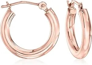 Ross-Simons 2.5mm 14kt Rose Gold Hoop Earrings