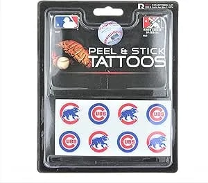 Rico Mlb Chicago Cubs Tattoo Set (8 Piece)