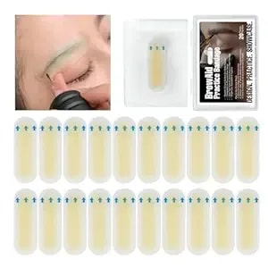 Browaid Practice Bandage Realistic Practice Eyebrow Tattoo For Beginners Precision Brow Design Disposable Pmu Supplies Pack Of 20