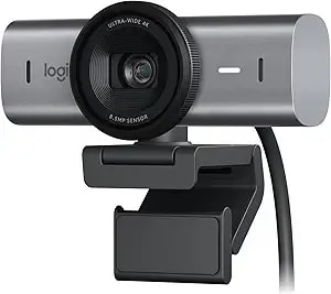 Logitech Mx Brio Ultra Hd 4k Webcam For Collaboration And Streaming, 1080p 60 Fps, Show Mode, Works With Microsoft Teams, Zoom, Google Meet, Nintendo Switch 2, Graphite