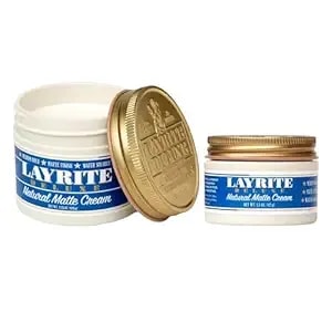 Layrite Deluxe Natural Matte Cream 4.25 Oz And Natural Matte Cream 1.5 2 Pack