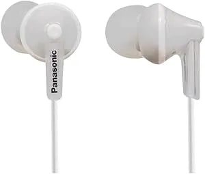 Panasonic Wired Earphones - Wired , White (Rp-hje125-W)