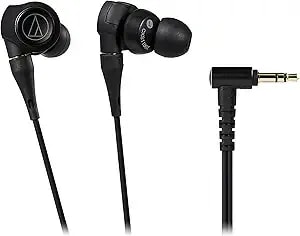 Audio-Technica Ath-cks1100x Earphones, Wired, In-Ear Type, Deep Bass, High Resolution, Supports High Resolution Sound Sources, Solid Bass Black
