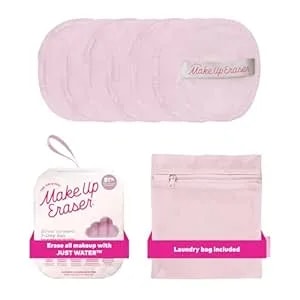 The Original Makeup Eraser 7-Day Set, Erase All Makeup With Just Water, Including Waterproof Mascara, Eyeliner, Foundation, Lipstick, Sunscreen, And More! Silver Infused, 7ct.