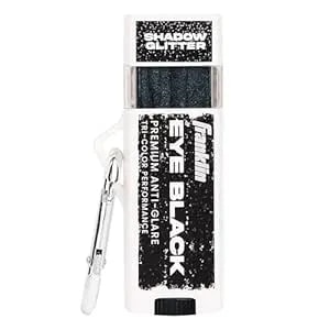Franklin Sports Eye Black Stick - Baseball Softball + Football Eye Black For Kids + Adults - Sun Glare Reduction - Black Glitter