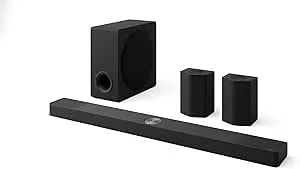Lg s95tr 9.1.5-Channel Oled Evo Tv Matching Home Theater Soundbar With Rear Surround Speakers And Wireless Subwoofer, Wow Orchestra, Dolby Atmos, Wowcast Built-In