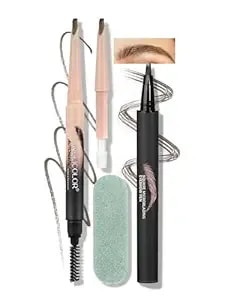 Anglicolor Microblading Eyebrow Pen, Liquid Eyebrow Pen, Square Angled Eyebrow Brush Natural Hair-Like Brow, Long-Lasting, Waterproof Eye Brow Pencil For Women And Girls Makeup (01 Caramel Blonde)