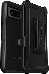 Otterbox Google Pixel 8 Defender Series Case - Black, Rugged & Durable, With Port Protection, Includes Holster Clip Kickstand