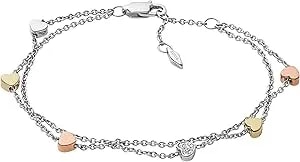 Fossil Women'S Sterling Silver Or Silver-Tone Stainless Steel Chain Bracelet For Women