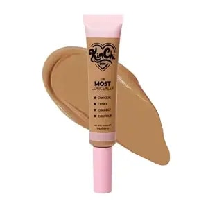 Kimchichic Beauty The Most Concealer - Full Coverage Water Resistant Multi-Use Concealer - Conceal, Correct, Contour & Highlight - Matte Satin Hybrid Finish - Brush Applicator, 0.63 Oz, 11-Medium Tan