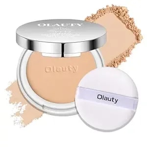 Mineral Powder Foundation With Spf 30,4-In-1 Sunscreen Pressed Powder,Foundation,Concealer & Finishing Compact Powder,Light-To-Medium Coverage,Matte Compact For Face（#1 Medium）