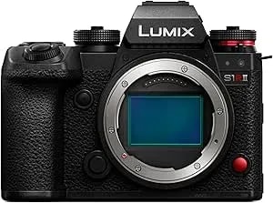 Panasonic Lumix s1rii Full Frame Mirrorless Digital Camera, Hybrid Model Featuring A 44.3mp Full-Frame Sensor And Lumix'S First-Ever 8k Digital Camera Video Recording - Dc-s1rm2