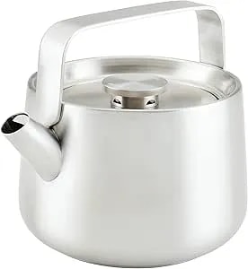 Kitchenaid Teakettles Stainless Steel Whistling Teakettle, 1.9 Quart - Brushed Stainless Steel