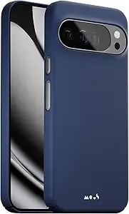 Mous For Google Pixel 10 Pro Xl (2025) Case, Compatible With qi2 Magsafe And Pixelsnap - Super Thin - Anti-Scratch Protective Phone Cover - Charcoal Blue