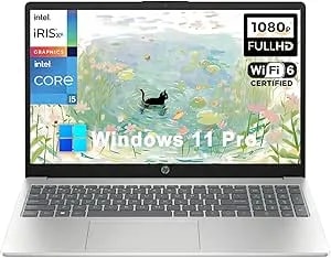 Hp Laptop 15, Windows 11 Pro, 15.6" Fhd Business Laptop, Gen 12 Intel 10-Core i5-1235u, 32gb Ram 1tb Pcie Ssd, Intel Iris Xe Graphics, Wifi 6, Bluetooth 5.3, Numeric Keypad, Hd Camera, W/Accessory