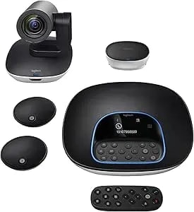 Logitech Group Video Conferencing Bundle With Expansion Mics For Big Meeting Rooms