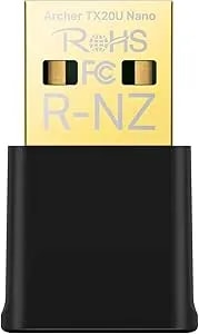 TP-Link Nano USB Wifi 6 Adapter For PC(Archer TX20U Nano) - AX1800 2.4G/5G Dual-Band Wireless Network Transceiver Adapter For Desktop PC, Ofdma, MU-MIMO, WPA3, Travel Size, Supports Windows 11/10
