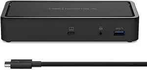 Belkin Thunderbolt 3 Dock Plus Thunderbolt 3 Cable - Usb-C Hub - 8-In-1 Docking Station For Macos & Windows, Dual 4k @60hz, 40gbps Transfer Speed, 60w Upstream Charging, W/ Ethernet & Audio Ports