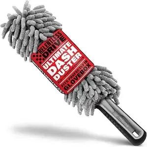Relentless Drive Car Duster Interior 14" – Dash Duster For Women & Men - Chenille Car Accessories, Lint & Scratch-Free, Essentials For Interior