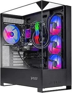 Skytech Gaming Shadow 5 Gaming Pc, Amd Ryzen 7 9700x 3.8ghz, Nvidia Rtx 5060 Ti 16gb Vram, 1tb Nvme Ssd, 16gb ddr5 Ram 6000, 750w Gold Psu, 360 Argb Aio, Wi-Fi 5, Windows 11, Desktop