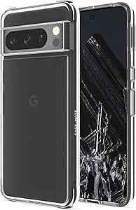 Case-Mate Google Pixel 8 Pro Case [6.7”, 2023] [12ft Drop Protection] [Wireless Charging] Signature Clear Phone Case For Google Pixel 8 Pro - Anti-Yellowing, Anti-Scratch, Shockproof Materials, Slim