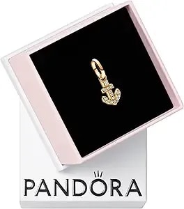 Pandora Me Anchor Mini Dangle Charm - 14k Gold-Plated Charm With Cubic Zirconia - Gift For Women - Includes Gift Box