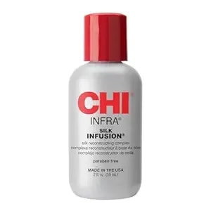 Chi Infra Silk Infusion, Silk Reconstructing Leave-In Hair Treatment For Creating Smooth, Shiny, Strong Hair, 2 Oz