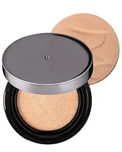 Hevvymakeup H Cushion Semi Matte No.23 Medium Begie - Korean Makeup All Day Flawless Coverage Foundation For Neutral Dry Skin - Poreless Airy Weightless Coverage, 0.35oz.