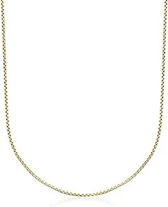 Ross-Simons 1.7mm 14kt Yellow Gold Rounded Box-Chain Necklace