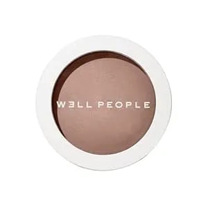 Well People Superpowder Bronzing Powder, Hydrating Baked Bronzing Powder For A Natural Glow, Semi-Matte Finish, Vegan & Cruelty-Free, Sun Glow