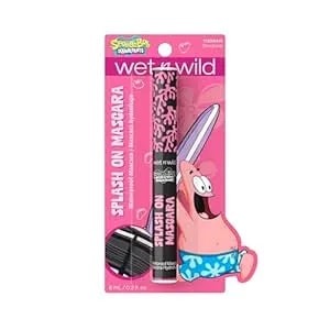 Wet N Wild Spongebob Splash On Waterproof Mascara, Bold Black Mascara For Volume, Definition & Long-Lasting Wear, Cruelty Free - Dive Deep