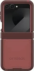 Otterbox Galaxy Z flip6 Defender Series Xt Case - Red Clay (Red), Screenless, Screenless, Rugged Hinge Protection, Lanyard Attachment, Powershare And Wireless Charging Compatible